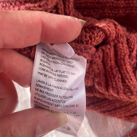 FREE PEOPLE Women's Mont Blanc Zip-Front Sweater Dress Size M Red NEW - Picture 10 of 11